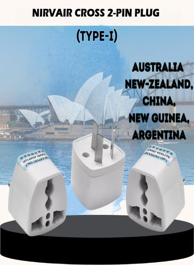 Nirvair India to Australia Plug Converter | International Power Socket for China, New Zealand, Argentina, Fiji Universal Socket | Australian Adapter for Phones, Laptops, Chargers (5) - Image 3
